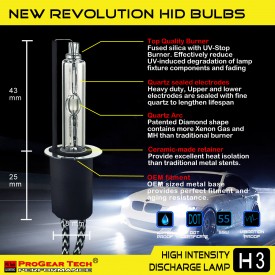55W H3 Heavy Duty Fast Bright AC Digital HID Xenon Conversion Kit Germany Technology
